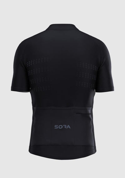 Sora Black Regular 3.0 Cycling Jersey