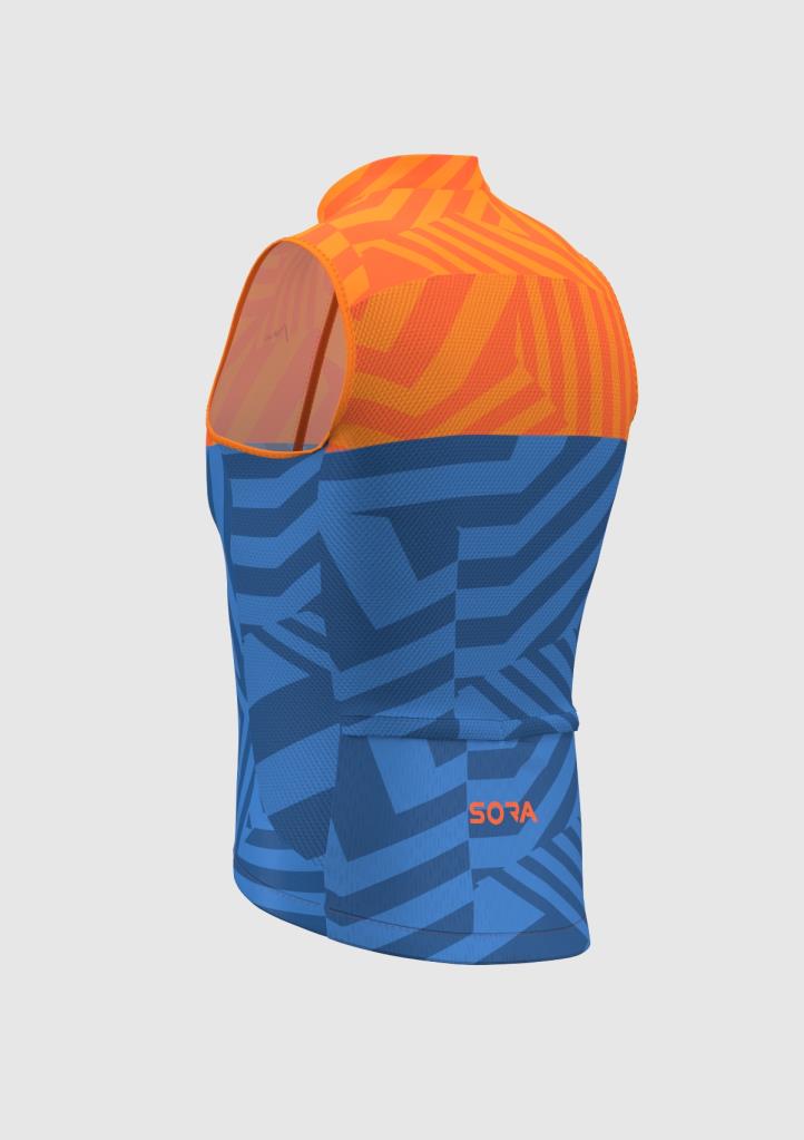 Sora Orange-Blue Ultra Light Cycling Vest