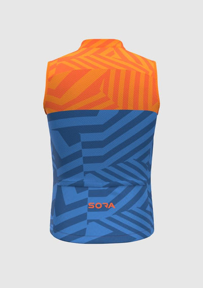 Sora Orange-Blue Ultra Light Cycling Vest