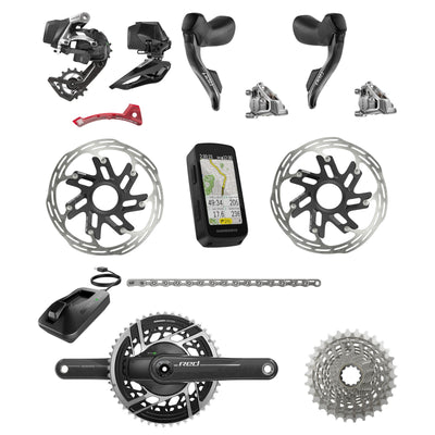 SRAM Red E1 AXS Powermeter Road Group Set 2x12 48-35 172,5 мм молоток 