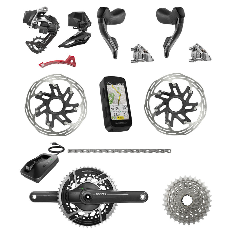 SRAM Red E1 AXS Powermeter Road Group Set 2x12 48-35 172,5 мм молоток 