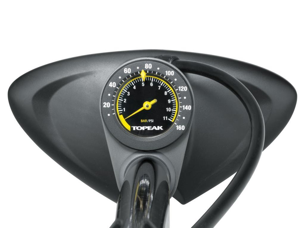 Topeak Joeblow Max HP Ayaklı Bisiklet Pompası Göstergeli Siyah TJB-M2B