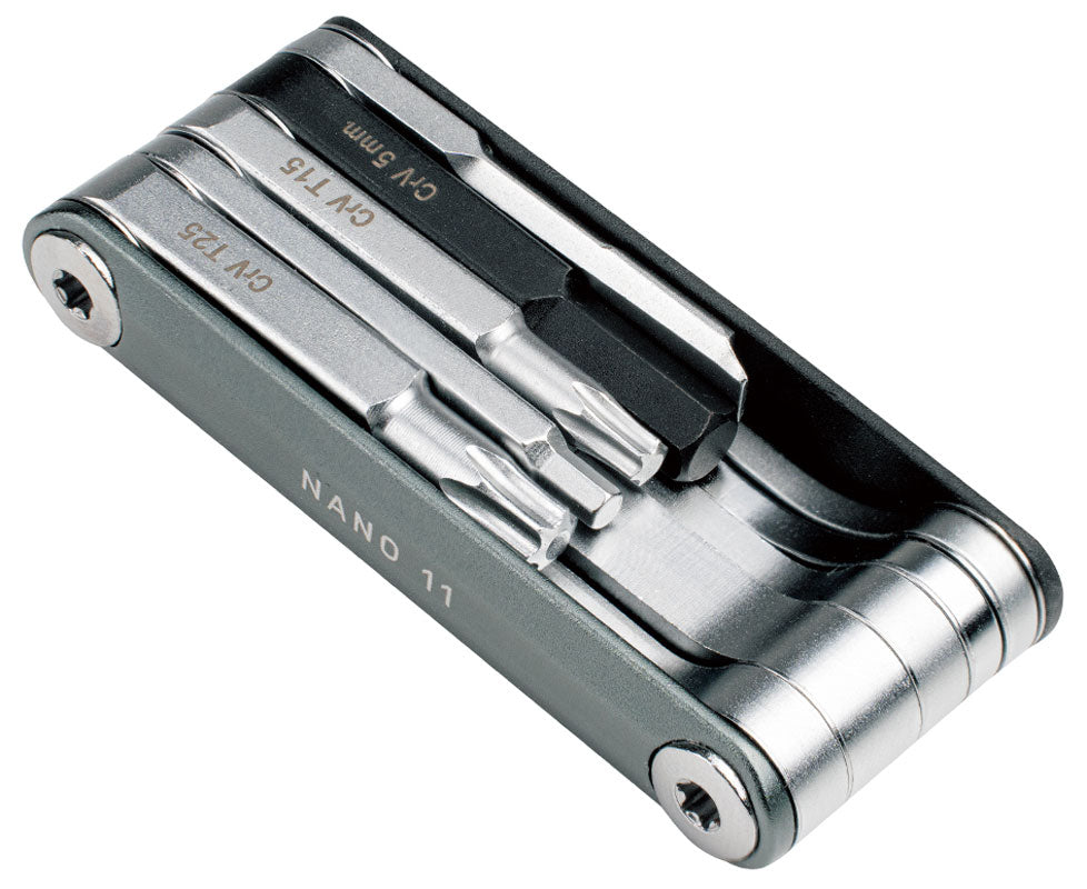Topeak Nano 11 Alyen Anahtar Seti CNC Kesim 9 Fonksiyonlu TT2625 250501