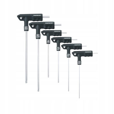 Topeak T-Handle DuoHex Wrench Set 6-Piece Allen Key Set TPS-SP01 250313