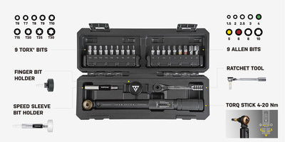 Topeak Torq Stick Pro Torque Tool 4-20Nm 18 Tip TT2601