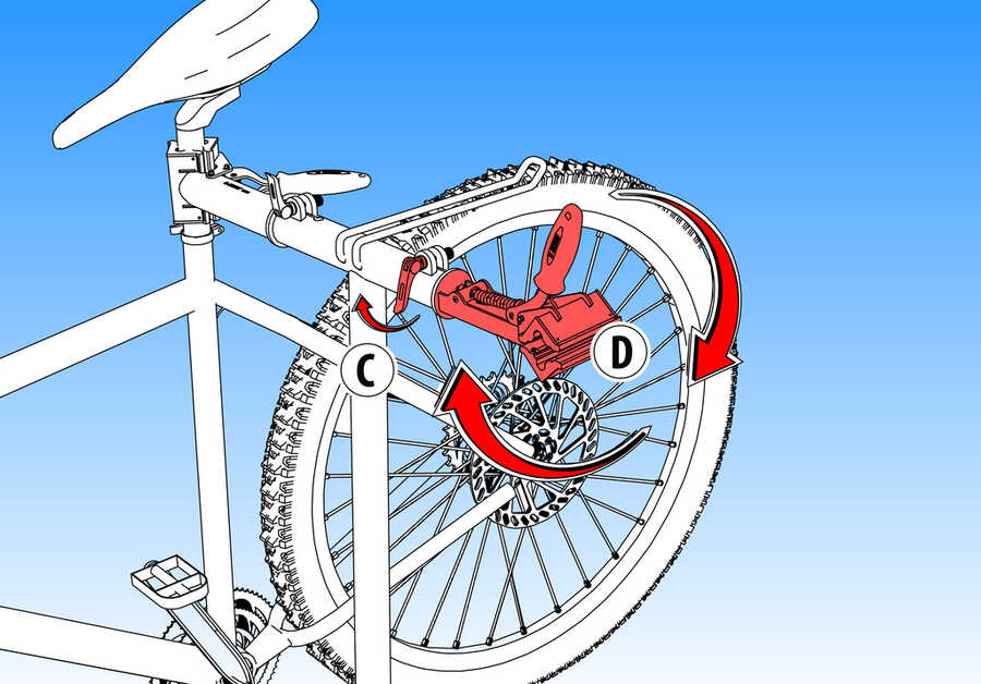 Подставка для ремонта велосипедов Unior Double Professional 1693C 622581