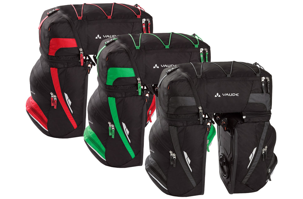 VAUDE KARAKORUM BİSİKLET TUR HEYBESİ 68 LT SİYAH-KIRMIZI