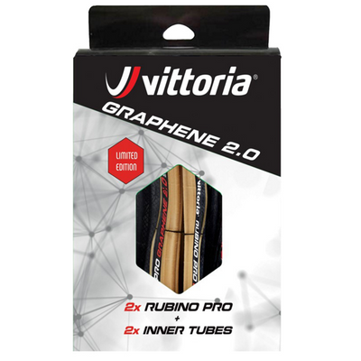 Vittoria Rubino Pro 700x25C 1 Çift Katlanır Yol Bisikleti İç Dış Lastik Seti