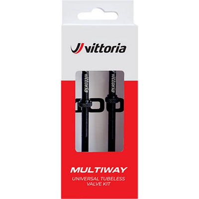 Vittoria Tubeless Valve 40mm Aluminum 1 Pair Black
