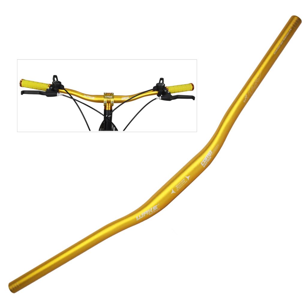 Wake Aluminum Handlebar 780mm Riser 31.8mm Gold