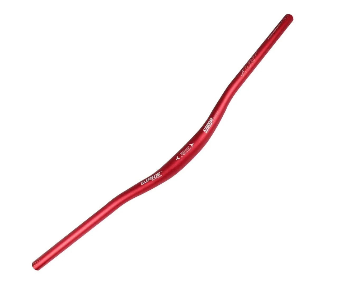 Wake Aluminum Handlebar 780mm Riser 31.8mm Red