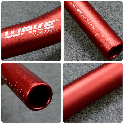 Wake Aluminum Handlebar 780mm Riser 31.8mm Red