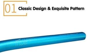 Wake Aluminum Handlebar 780mm Riser 31.8mm Blue