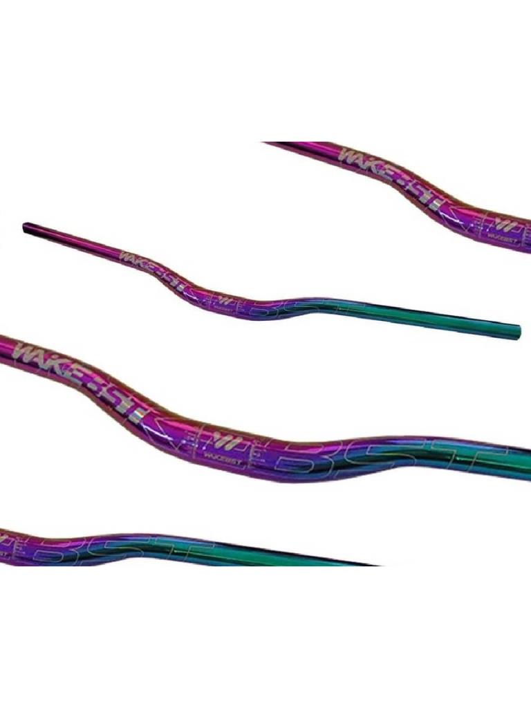 Wake Aluminum Handlebar 780mm Riser 31.8mm Rainbow