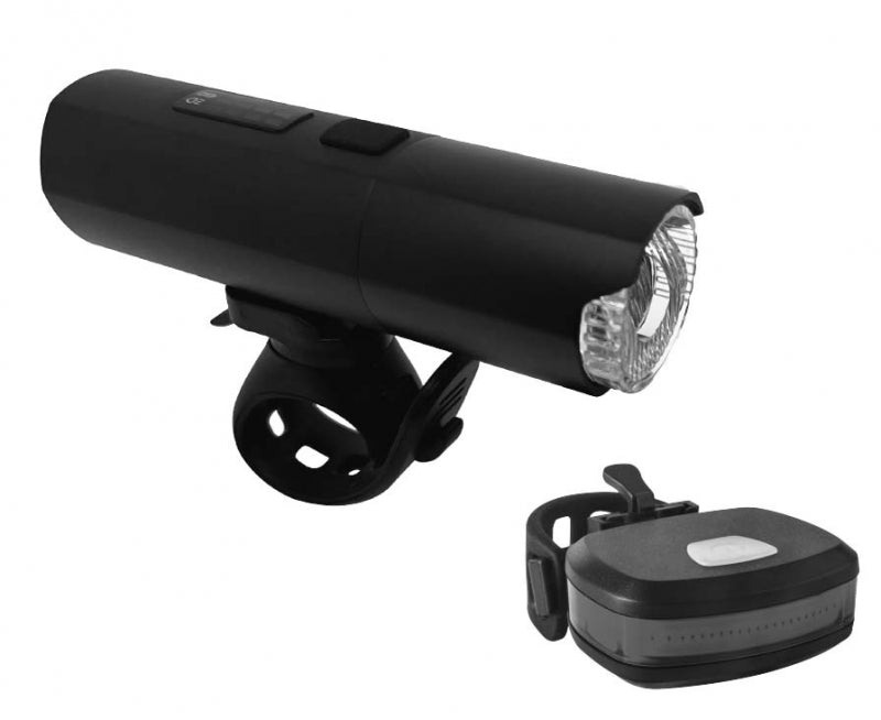 XC 383+384 Usb Şarjlı Ön Arka Far Stop Seti 400 Lümen Ön