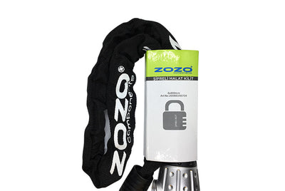 Zozo 6x900mm Chain Keyed Bicycle Lock with Cloth Cover